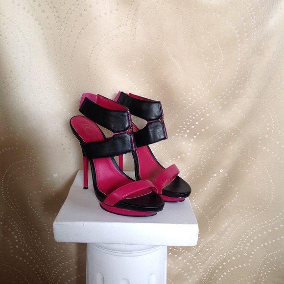 BCBG Pink and Black Heels - Picture 3 of 4